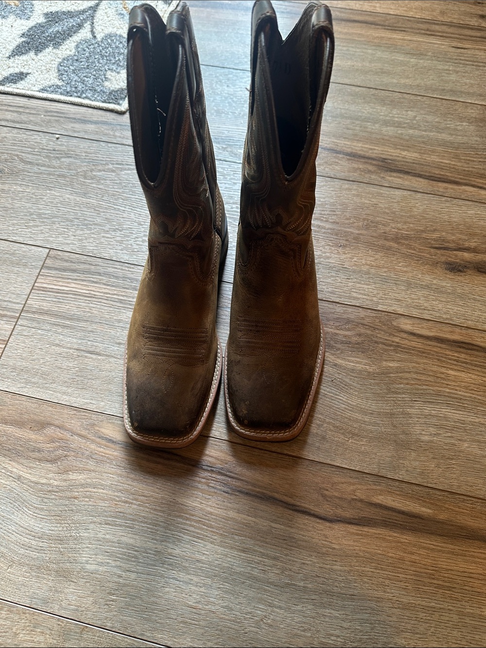 Ariat Brown Suede Cowboy Boots